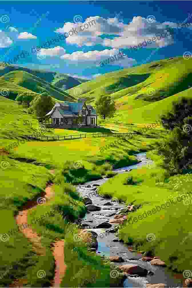 A Beautiful Countryside Landscape With Rolling Hills, A Meandering River, And A Charming Cottage In The Distance A Cottage Full Of Secrets: Escape To The Country For The Perfect Uplifting Read For 2024