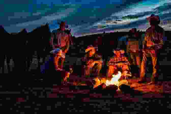 A Pioneer Family Gathered Around A Campfire In The Ohio Wilderness Battle At Blue Licks: Settlers Of The Ohio Frontier