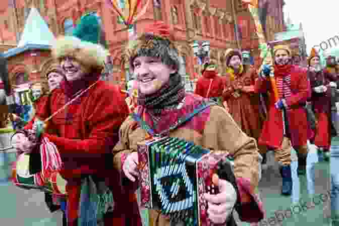 A Vibrant Winter Festival In Russia, Showcasing Traditional Costumes And Lively Performances Russian Winter Thalby Guides